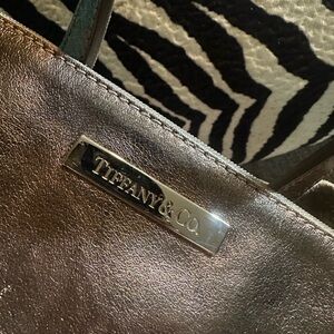 Tiffany & Co. Metallic Brown women’s reversible tote.